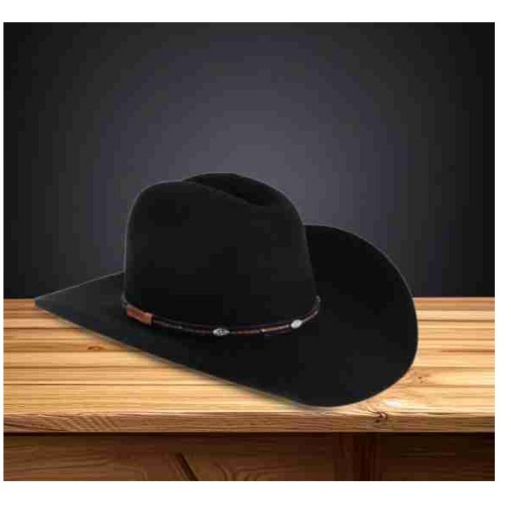 Mens Rodeo Black Wool Hat